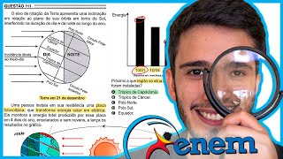 ENEM 2022  O eixo de rotação da Terra apresenta uma inclinação em relação ao plano de sua órbita em [upl. by Laspisa107]