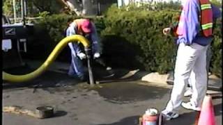 Potholing with Pacific Tek Vacuum Excavator Power Vac and a 416 inch Core Drill [upl. by Atniuq]