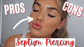 Septum Piercing Pros and Cons [upl. by Luwana]