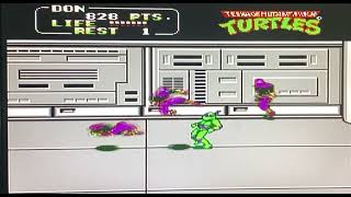 TMNT 2 The Arcade Game  NES  Longplay  Part 03  A Continuing Source of Inspiration [upl. by Robina]