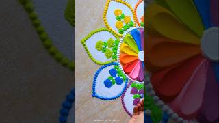 Simple Diwali Rangoli rangoli rangolidesigns shorts satisfying diwalirangoli navratrirangoli [upl. by Nylareg]