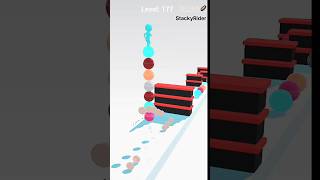 Stacky Rider LEVEL 177 👌  ALL GAME PLAY IN MOBILE  games stacky stackydash gameplay gaming [upl. by Wenda522]