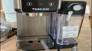 TENKER Espresso Machine 20 Bar Cappuccino Machine with Automatic Milk Frother Coffee Maker [upl. by Bently]