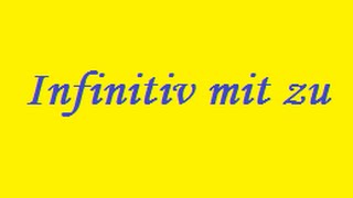 Infinitiv mit zu [upl. by Okemak]