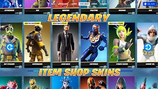 All LEGENDARY Item Shop Skins Showcase Fortnite Chapter 1 Season 1  Chapter 3 Season 1 [upl. by Reizarf]