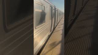 Rockaway ParkBeach 116th St bound R46 A train leaving Beach 98th St [upl. by Filahk]