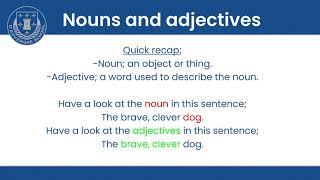 Year 2 expanded noun phrases ppt [upl. by Terrej]