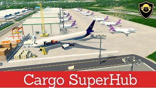 Building a Stunning Cargo Airport in Cities Skylines [upl. by Esac364]