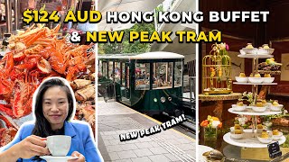 124 All You Can Eat Dinner Buffet at Luxury Hong Kong Hotel amp Peak Tram Visit  Hong Kong Vlogs [upl. by Notsla]