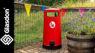 Glasdon International  Topsy™ 65 Litter Bin [upl. by Ashla67]