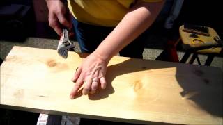 DIY How To Distress Wood Make Your Own quotReclaimed Barn Woodquot Style Stair Treads [upl. by Haidabo]