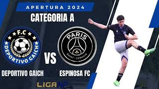 DEPORTIVO GAICH VS ESPINOSA FC  TORNEO APERTURA 2024  CATETORIA A SÁBADO [upl. by Stulin]