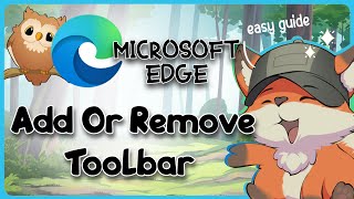 How to Add or Remove Toolbar in Microsoft Edge  Guide Glimpse [upl. by Nipahc616]