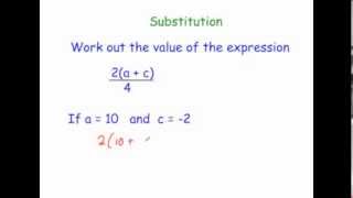 Substitution into Expressions [upl. by Arec403]