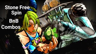 YBA Stone Free Spin BnB Combos [upl. by Dielle757]