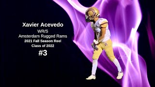 Xavier Acevedo 3 WRS Class of 2022 Amsterdam Rugged Rams Section II [upl. by Dallis346]