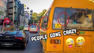 People going crazy after seeing a Lamborghini  reactions   Supercars in India [upl. by Ariaec]