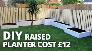 HOW TO MAKE RAISED PLANTER BOXES CHEAP AND EASY DIY GARDEN DESIGN [upl. by Gilles]