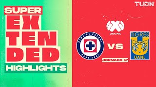 SUPER EXTENDED HIGHLIGHTS  Cruz Azul vs Tigres  Liga Mx Apertura 2024  Jornada 17  TUDN [upl. by Farant]