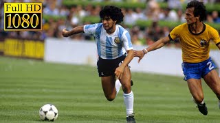 Argentina  Brazil World Cup 1982  Full highlight  1080p HD  Diego Maradona [upl. by Hgierb]