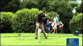 Phil Mickelsons Narrow vs Wide Forward Swing Arc [upl. by Jung]