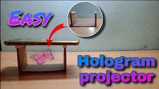 How to make hologram projector  Easy homemade hologram projector with CD case  Hologram projector [upl. by Ardnoyek]