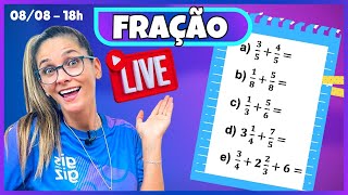 FRAÇÃO  LIVE DE OPERAÇÕES COM FRAÇÕES [upl. by Victorine759]