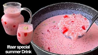 Sabudana Drink  Iftaar Special Drink  Ramzan Special Refreshing Drink  Summer Drink By sariya [upl. by Emmott]