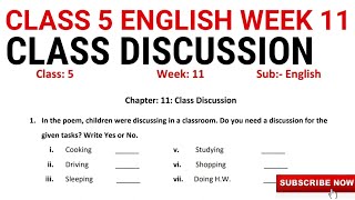 EDMC Class 5 English Week 11 Class Discussion KNOWLEDGEKINGDOMsolution solution MCD Worksheet class 5 [upl. by Fagan199]