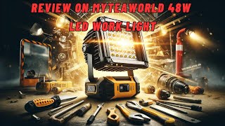 Unboxing the 48W LED Work Light for Dewalt Bright and Reliable [upl. by Marala985]