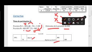 Révision sur les provisions des titres Exercice dapplication 2 [upl. by Linea408]