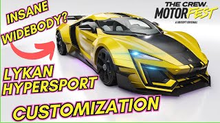 NEW Lykan HyperSport Customization in The Crew Motorfest [upl. by Eiznikcm515]