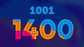 ClevKid  Counting 10011400  Learn to count to 1400 Numbers for Kids Toddlers amp Preschool [upl. by Olcott194]