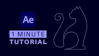 Animate a single line drawing from Illustrator in After Effects  EASY [upl. by Ellmyer131]