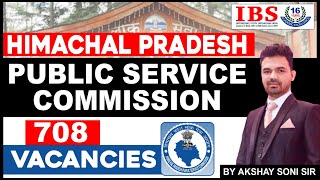 HIMACHAL PRADESH PUBLIC SERVICE COMMISSION  VACANCIES  708 [upl. by Mohn]