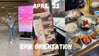 What an EPIK Orientation  Late Intake Spring 2023  Reba M  South African in South Korea [upl. by Marguerie]