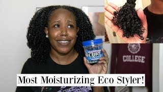 Most MOISTURIZING Eco  Eco Styler Curl Activator with Aloe Vera Review  Demo [upl. by Thom]