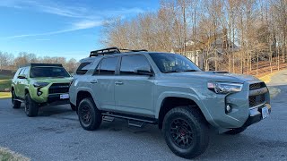 Westcott Designs TRD Pro Lift Kit Comparison between stock Nitto Terra Grapplers vs BFGoodrich KO2s [upl. by Eteragram112]