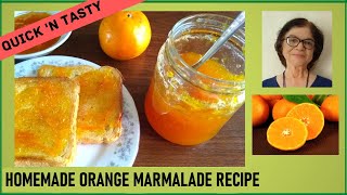 Homemade Orange Marmalade Recipe  Easy Homemade Orange Marmalade  Orange Marmalade Recipe [upl. by Horlacher458]