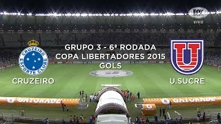 Gols  Cruzeiro 2 x 0 Universitário SucreBOL  Libertadores  21042015 [upl. by Nytnerb]