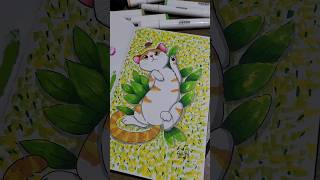 Desenho fofo de gato hitviral drawing gatos [upl. by Aryad]