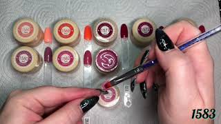 TESTING VENALISA 60 PI PAINT GEL SET  REVIEW  NAIL POLISH SWATCHING [upl. by Methuselah446]