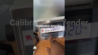 How to calibration defender 5000 Ohaus indicator [upl. by Araas192]