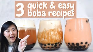 3 QUICK amp EASY BOBA RECIPES THAT YOU NEED TO TRY [upl. by Schwinn961]