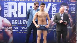 PAUL ECONOMIDES v REYNALDO CAJINA  OFFICIAL WEIGH IN  REAL LIFE ROCKY STORY [upl. by Yves]