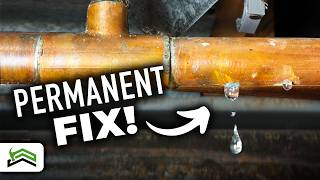 How To Fix A Pinhole Water Leak In Copper Pipe  No Soldering Needed [upl. by Festa]