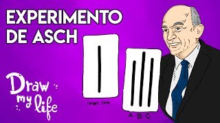 ¿QUÉ es el EXPERIMENTO ASCH  Experimento PSICOLÓGICO  Draw My Life [upl. by Korten46]