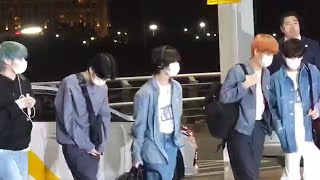 240418 TXT at incheon airport heading to Antwerp Belgium for Music Bank [upl. by Martina]