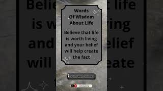 Words Of Wisdom About Life  Beautiful Words For Beautiful Life  shorts wordsofwisdom [upl. by Oreste]