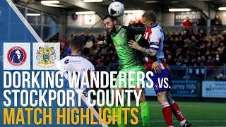 FA Trophy  Dorking Wanderers Vs Stockport County  Match Highlights  12102020 [upl. by Agnimod]